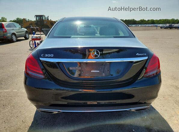 55SWF8EB3KU283756 2019 MERCEDES-BENZ C Black Vista trasera