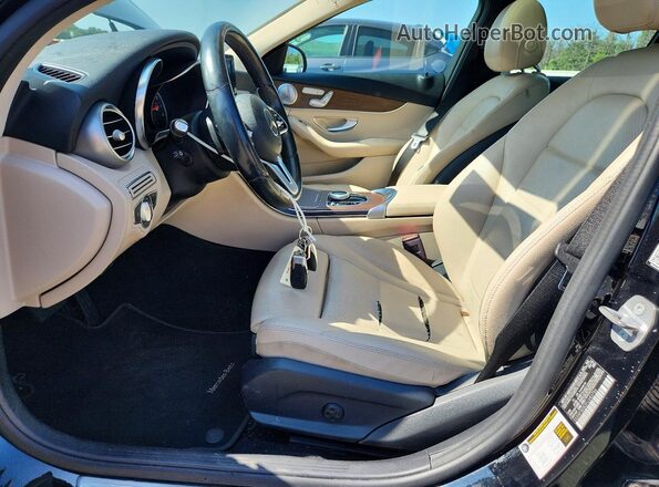 55SWF8EB3KU283756 2019 MERCEDES-BENZ C Black Vista interior delantera