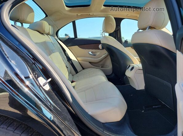 55SWF8EB3KU283756 2019 MERCEDES-BENZ C Black Vista de los asientos traseros