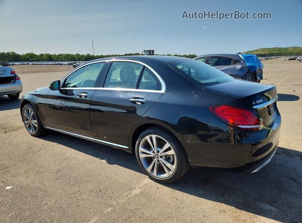 55SWF8EB3KU283756 2019 MERCEDES-BENZ C Black Trasero izquierdo
