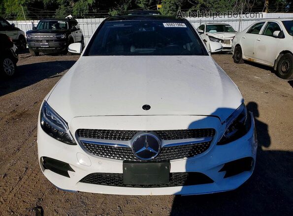 55SWF8EB3KU283854 2019 MERCEDES-BENZ C White Front view