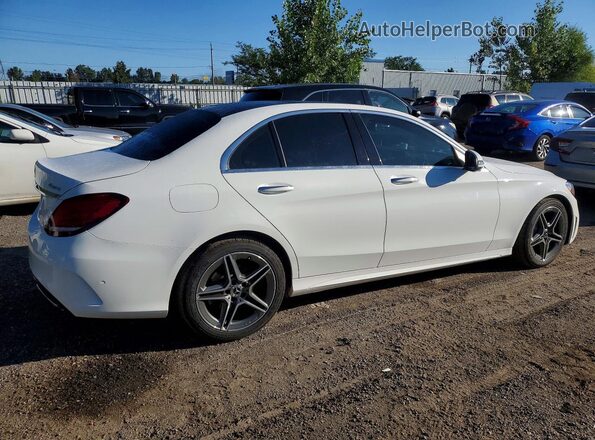 55SWF8EB3KU283854 2019 MERCEDES-BENZ C White Rear right