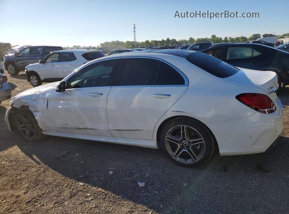 55SWF8EB3KU283854 2019 MERCEDES-BENZ C White Rear left