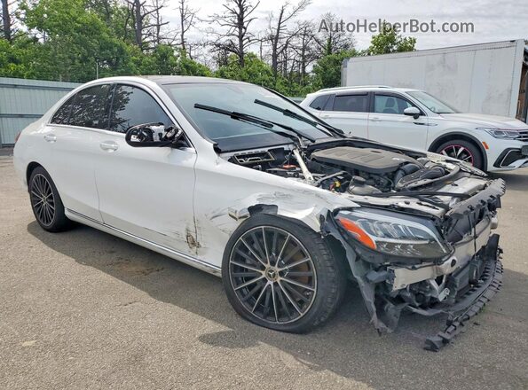 55SWF8EB5KU320967 2019 MERCEDES-BENZ C White Przód prawy