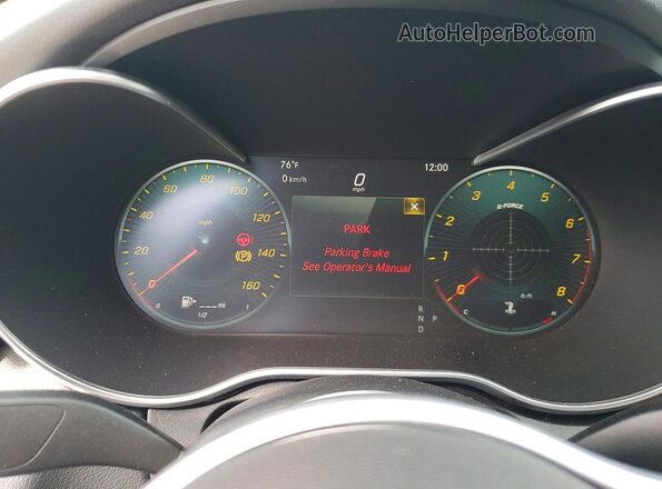 55SWF8EB5KU320967 2019 MERCEDES-BENZ C White Widok zestawu wskaźników