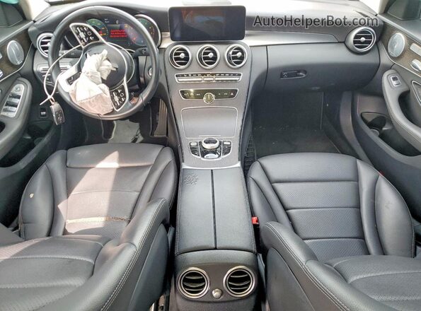 55SWF8EB5KU320967 2019 MERCEDES-BENZ C White Widok deski rozdzielczej
