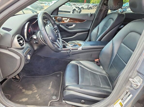 55SWF8EB9KU284958 2019 MERCEDES-BENZ C Gray Вид салону спереду