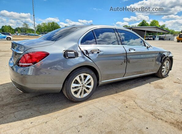 55SWF8EB9KU284958 2019 MERCEDES-BENZ C Gray Задня права чверть