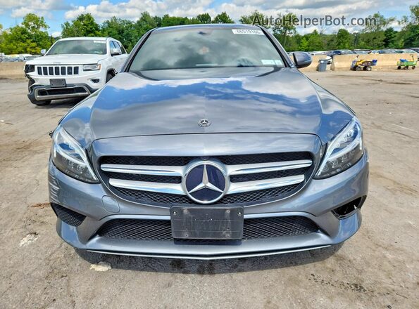 55SWF8EB9KU284958 2019 MERCEDES-BENZ C Gray Вид спереду