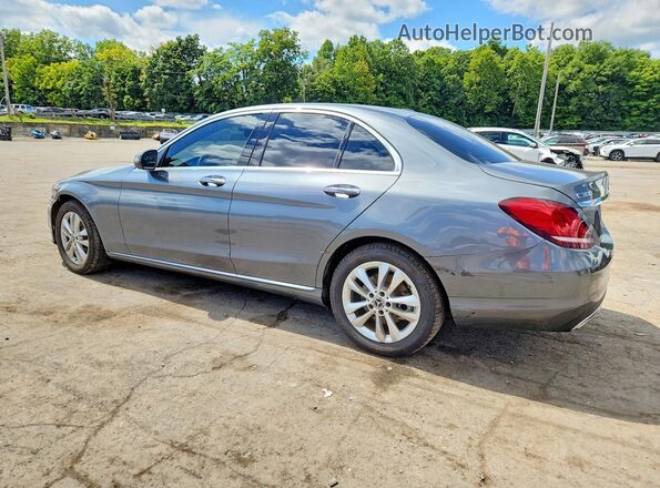 55SWF8EB9KU284958 2019 MERCEDES-BENZ C Gray Задня ліва чверть
