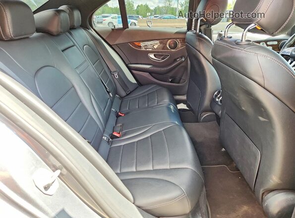 55SWF8EB9KU284958 2019 MERCEDES-BENZ C Gray Вид задніх сидінь