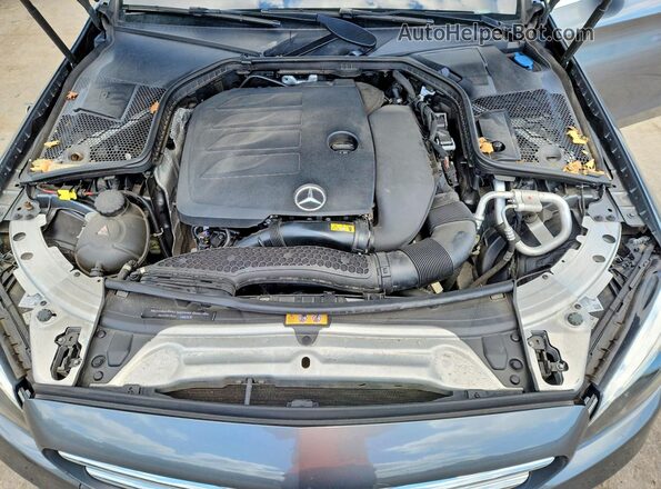 55SWF8EB9KU284958 2019 MERCEDES-BENZ C Gray Вид задньої частини салону