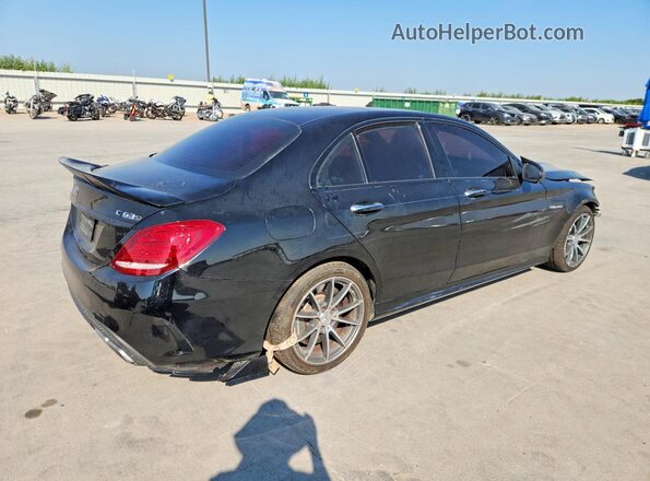 55SWF8GB0HU217963 2017 MERCEDES-BENZ C Black Հետևի աջ