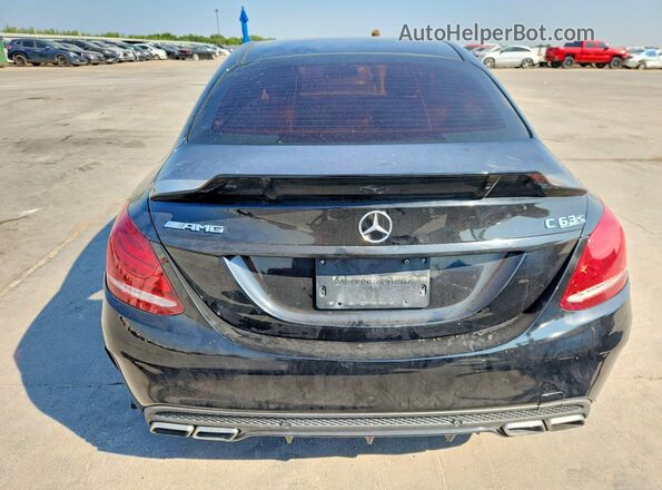 55SWF8GB0HU217963 2017 MERCEDES-BENZ C Black Հետևի տեսք