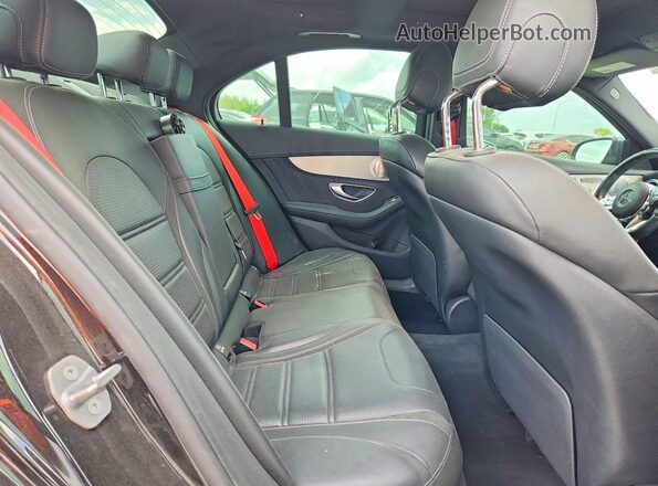 55SWF8HB2KU316208 2019 MERCEDES-BENZ C Gray Vista de los asientos traseros