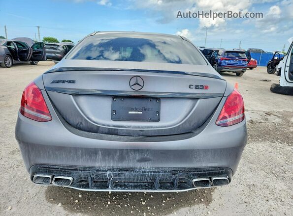 55SWF8HB2KU316208 2019 MERCEDES-BENZ C Gray Vista trasera