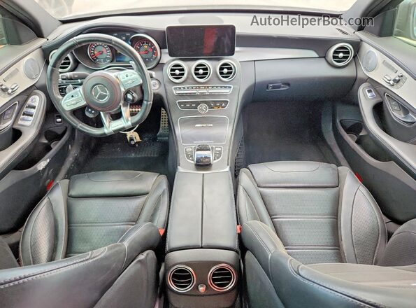 55SWF8HB2KU316208 2019 MERCEDES-BENZ C Gray Vista del salpicadero