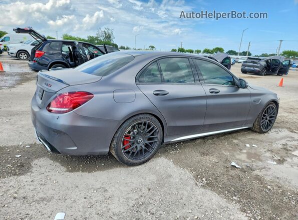 55SWF8HB2KU316208 2019 MERCEDES-BENZ C Gray Trasero derecho