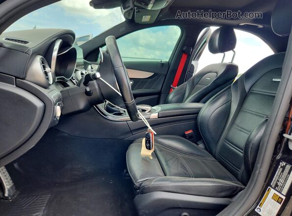 55SWF8HB2KU316208 2019 MERCEDES-BENZ C Gray Vista interior delantera