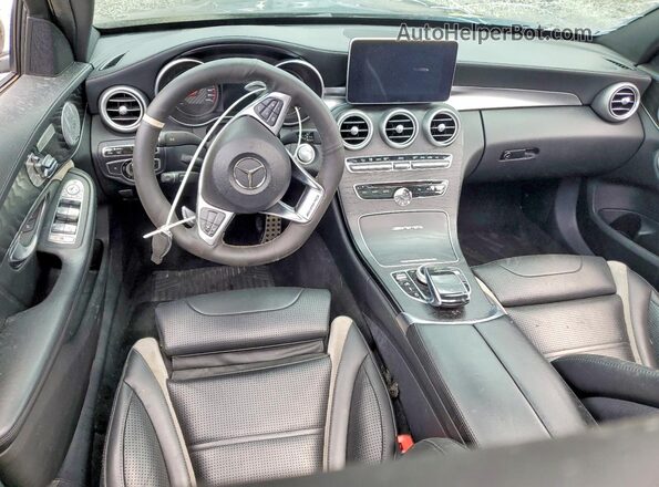 55SWF8HB7GU100572 2016 MERCEDES-BENZ C Black Vista del salpicadero