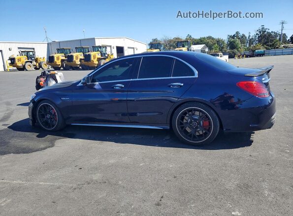 55SWF8HBXHU229360 2017 MERCEDES-BENZ C Blue Հետևի ձախ