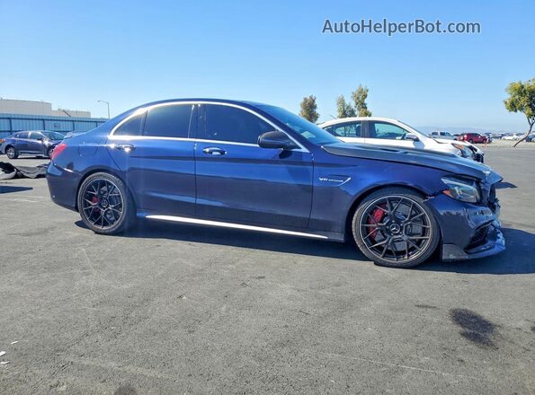 55SWF8HBXHU229360 2017 MERCEDES-BENZ C Blue Առջևի աջ