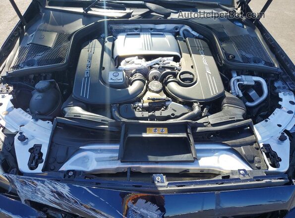 55SWF8HBXHU229360 2017 MERCEDES-BENZ C Blue Սալոնի հետևի տեսք