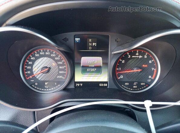 55SWF8HBXHU229360 2017 MERCEDES-BENZ C Blue Սարքավորումների վահանակի տեսք