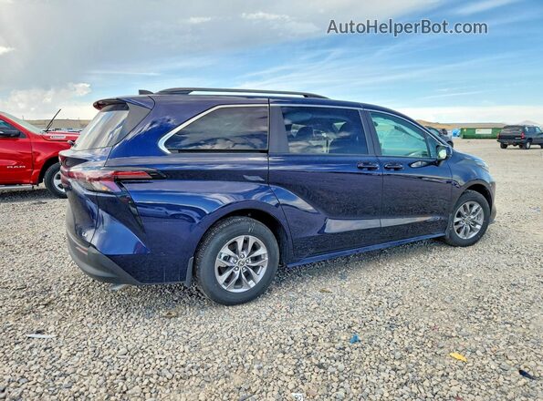 5TDKSKFCXSS180166 2025 TOYOTA SIENNA Blue Delantero derecho