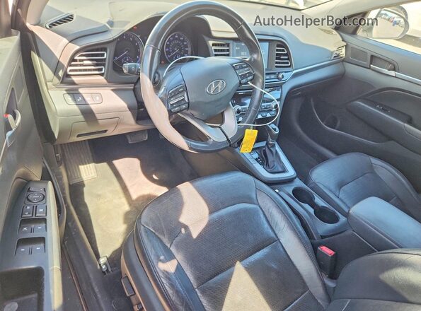 5NPD84LF5KH446328 2019 HYUNDAI ELANTRA White Սարքավորումների վահանակի տեսք