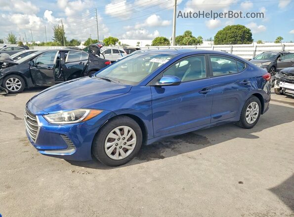 5NPD74LF9JH318160 2018 HYUNDAI ELANTRA Blue უკანა მარცხენა