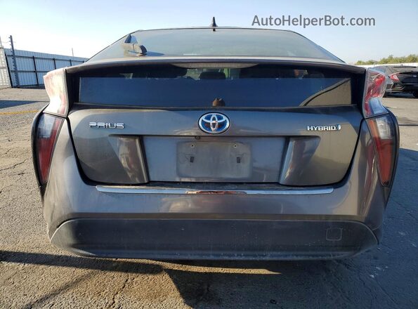 JTDKBRFU7H3034397 2017 TOYOTA PRIUS Угольный Вид салона спереди