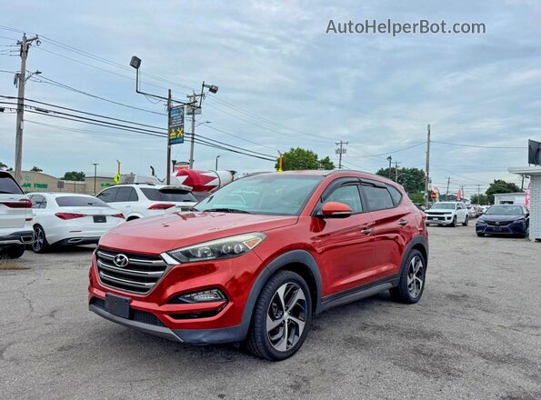 KM8J3CA28GU125050 2016 HYUNDAI TUCSON Burgundy Задня права чверть