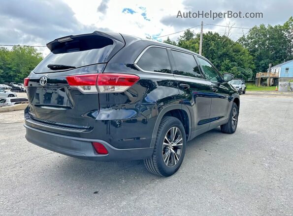 5TDZZRFH0KS325407 2019 TOYOTA HIGHLANDER Черный Передняя правая четверть