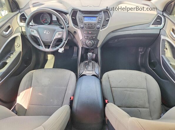 5XYZTDLB1GG314358 2016 HYUNDAI SANTA White Widok zestawu wskaźników