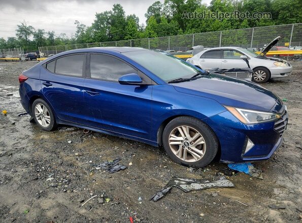 5NPD84LF0KH404858 2019 HYUNDAI ELANTRA Синий Вид спереди