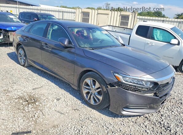 1HGCV1F10KA068348 2019 HONDA ACCORD Gray Widok z przodu