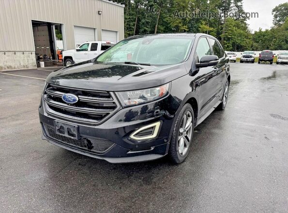 2FMPK4AP1JBC42030 2018 FORD EDGE Black Trasero izquierdo
