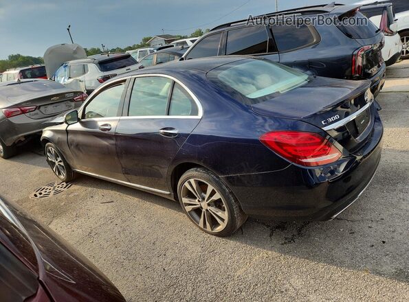 55SWF4JB9GU149887 2016 MERCEDES-BENZ C-CLASS Blue Tył prawy