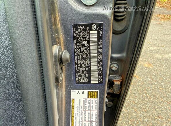 JTDKBRFU6G3013653 2016 TOYOTA PRIUS Charcoal Սալոնի հետևի տեսք