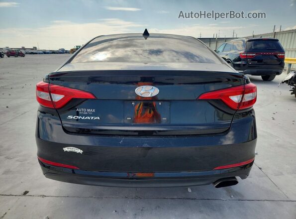5NPE24AFXHH537290 2017 HYUNDAI SONATA Black წინა სალონის ხედი