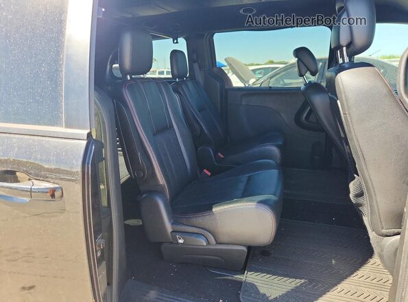 2C4RDGEGXKR595782 2019 DODGE CARAVAN Black უკანა სალონის ხედი