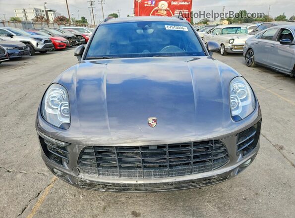 WP1AA2A5XJLB03982 2018 PORSCHE MACAN Gray Вид ззаду