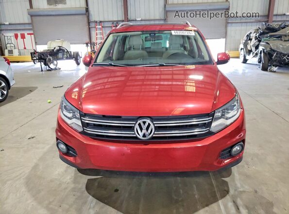 WVGAV7AX7GW007041 2016 VOLKSWAGEN TIGUAN Red Vista trasera