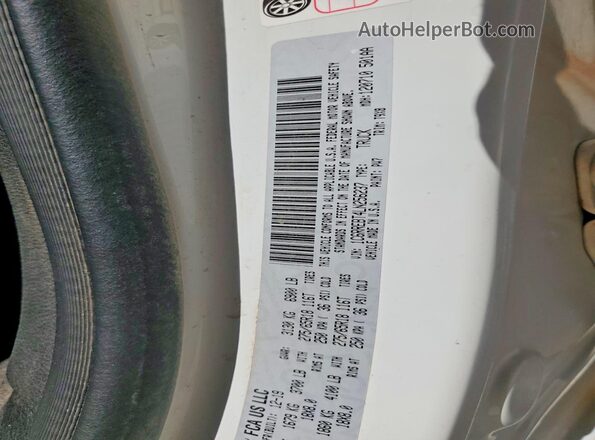 1C6RREBT4LN256237 2020 RAM 1500 White VIN კოდის სტიკერის ხედი