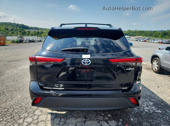 5TDGBRCHXMS514326 2021 TOYOTA HIGHLANDER Black Front interior view