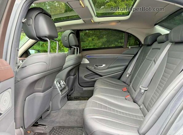 WDDUG8GB0JA346506 2018 MERCEDES-BENZ S Черный Вид задних сидений
