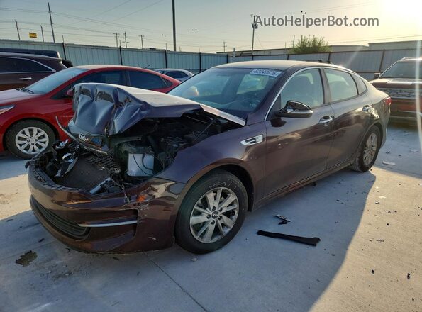 5XXGT4L38JG189290 2018 KIA OPTIMA Maroon Задня ліва чверть