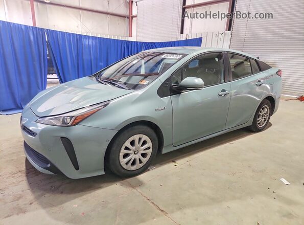 JTDKARFU5K3076321 2019 TOYOTA PRIUS Бирюзовый Задняя левая четверть