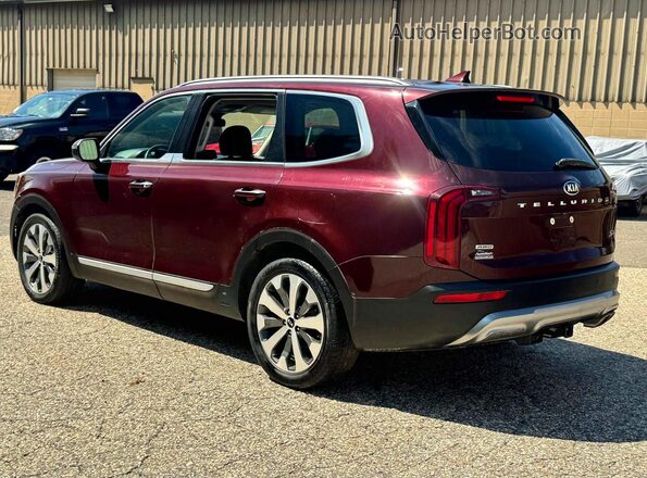 5XYP6DHC4LG055973 2020 KIA TELLURIDE Бордовый Передняя правая четверть